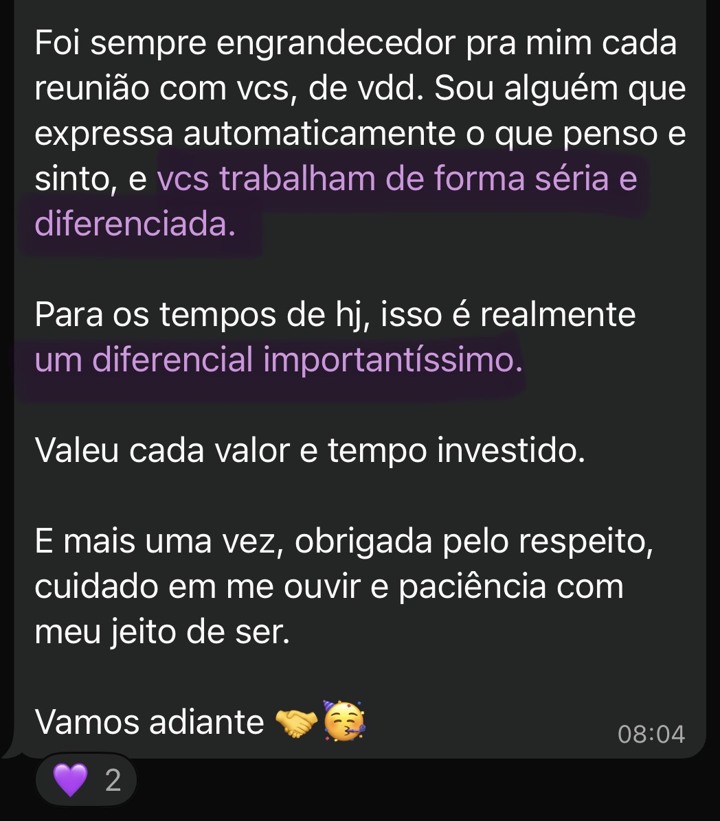 Feedback de Cliente Ramo