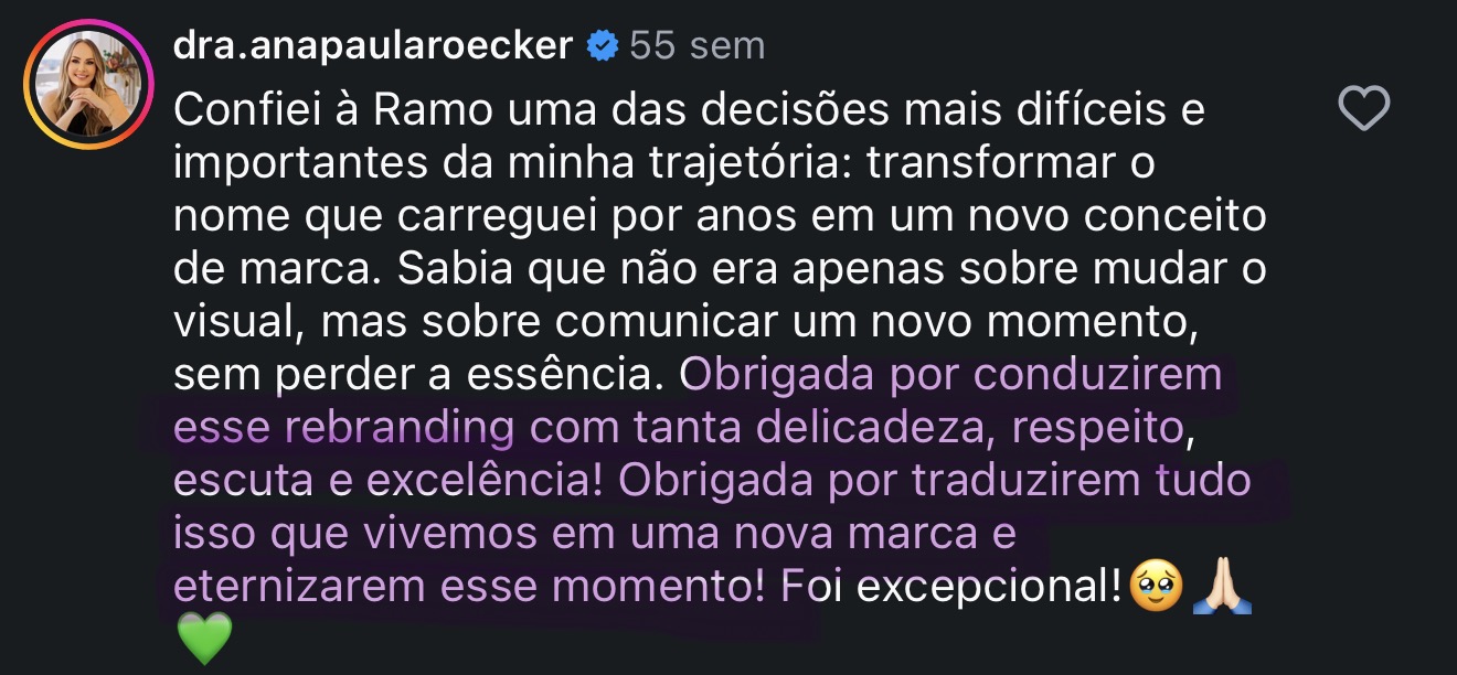 Feedback de Dra. Ana Paula Roecker