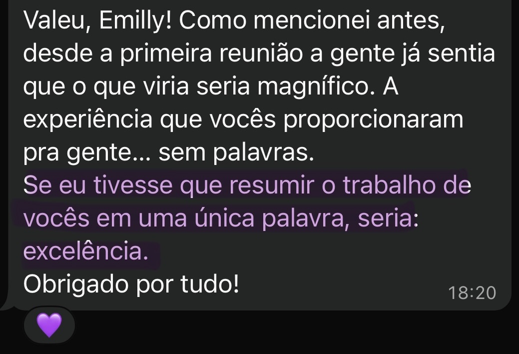 Feedback de Cliente Ramo